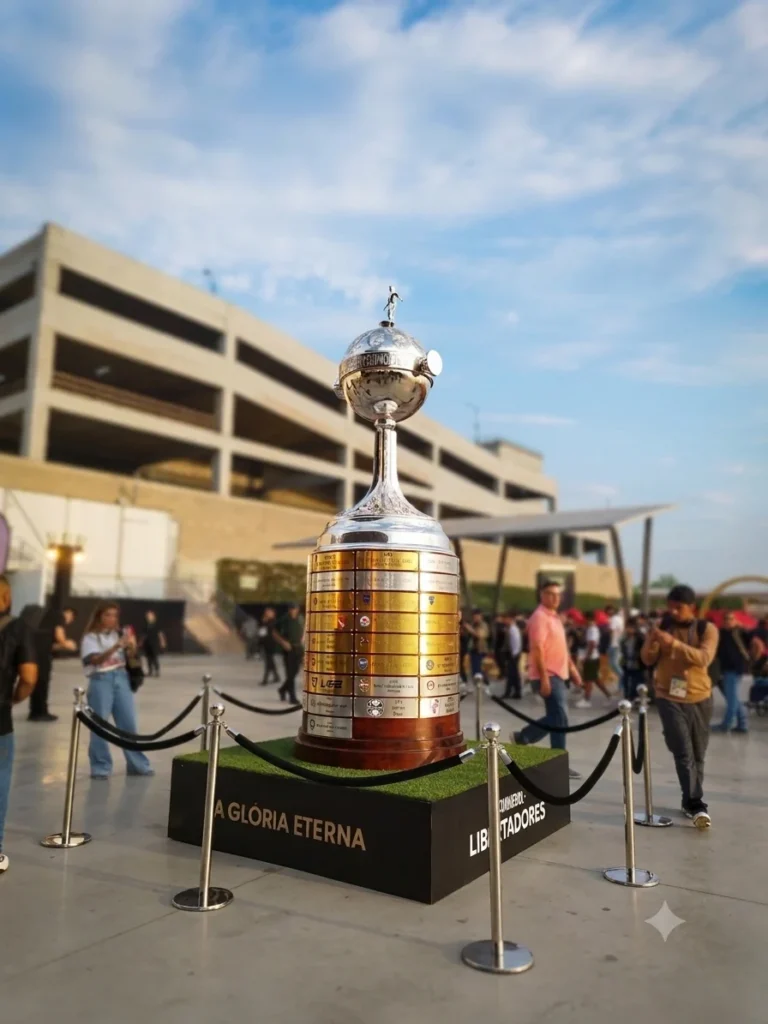 Réplica de la Copa Libertadores de 2 metros para activación de marca